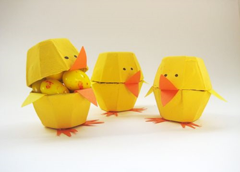 juguetes hechos con cartón de huevo