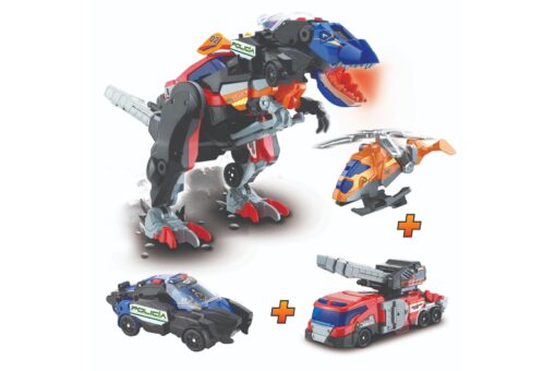 Nuevo dinosaurio T-Rex 4 en 1, lo último en juguetes transformables 9