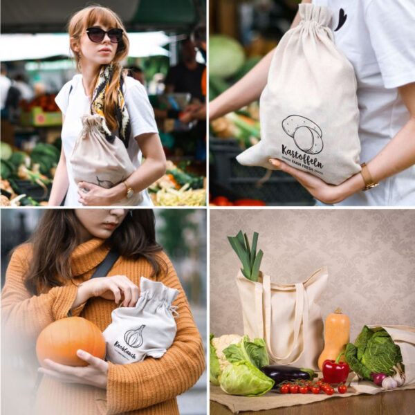 Zero waste, usa bolsas de tela en la cocina y en las compras