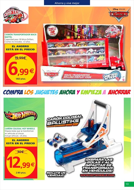 Juguetes en oferta en AlCampo Juguetes