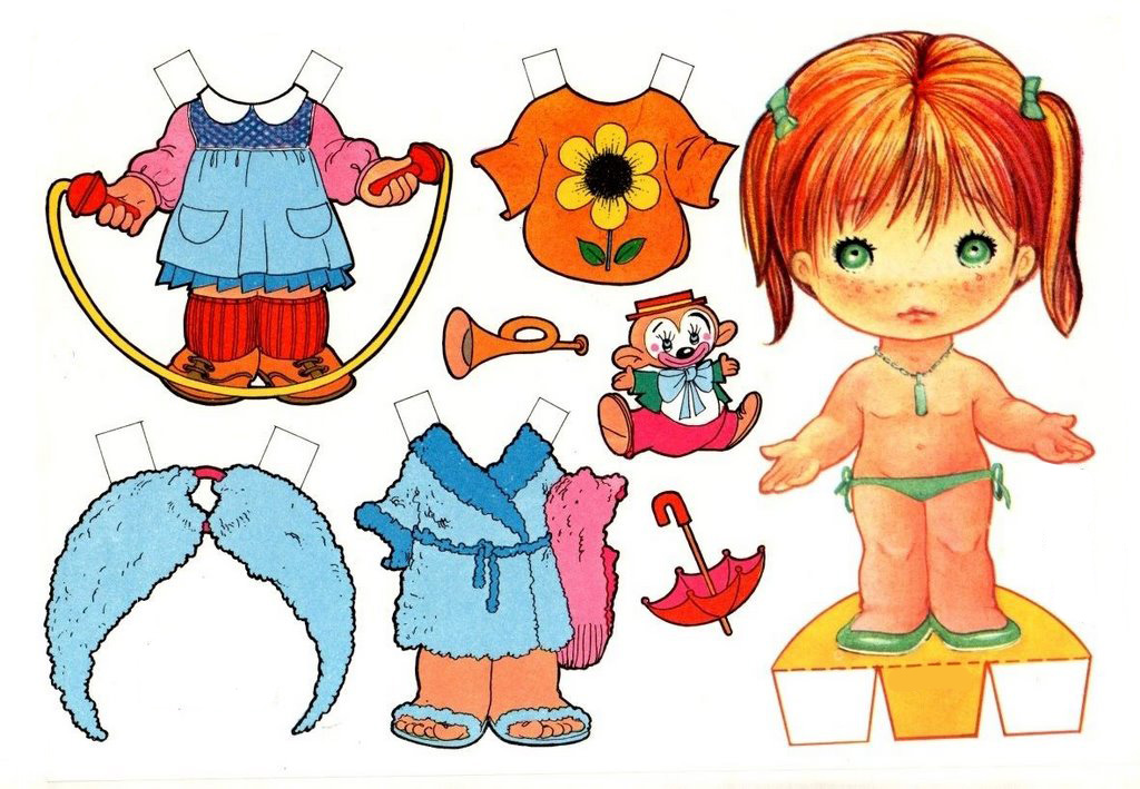 Muñecas de recortar sale